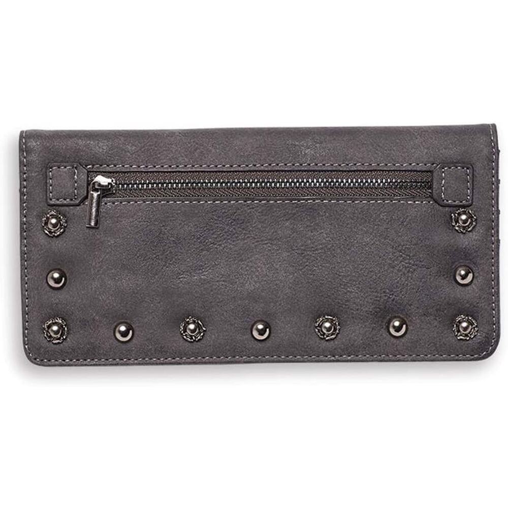 Mona B. Vegan Leather Ginny Wallet - Raven NWT